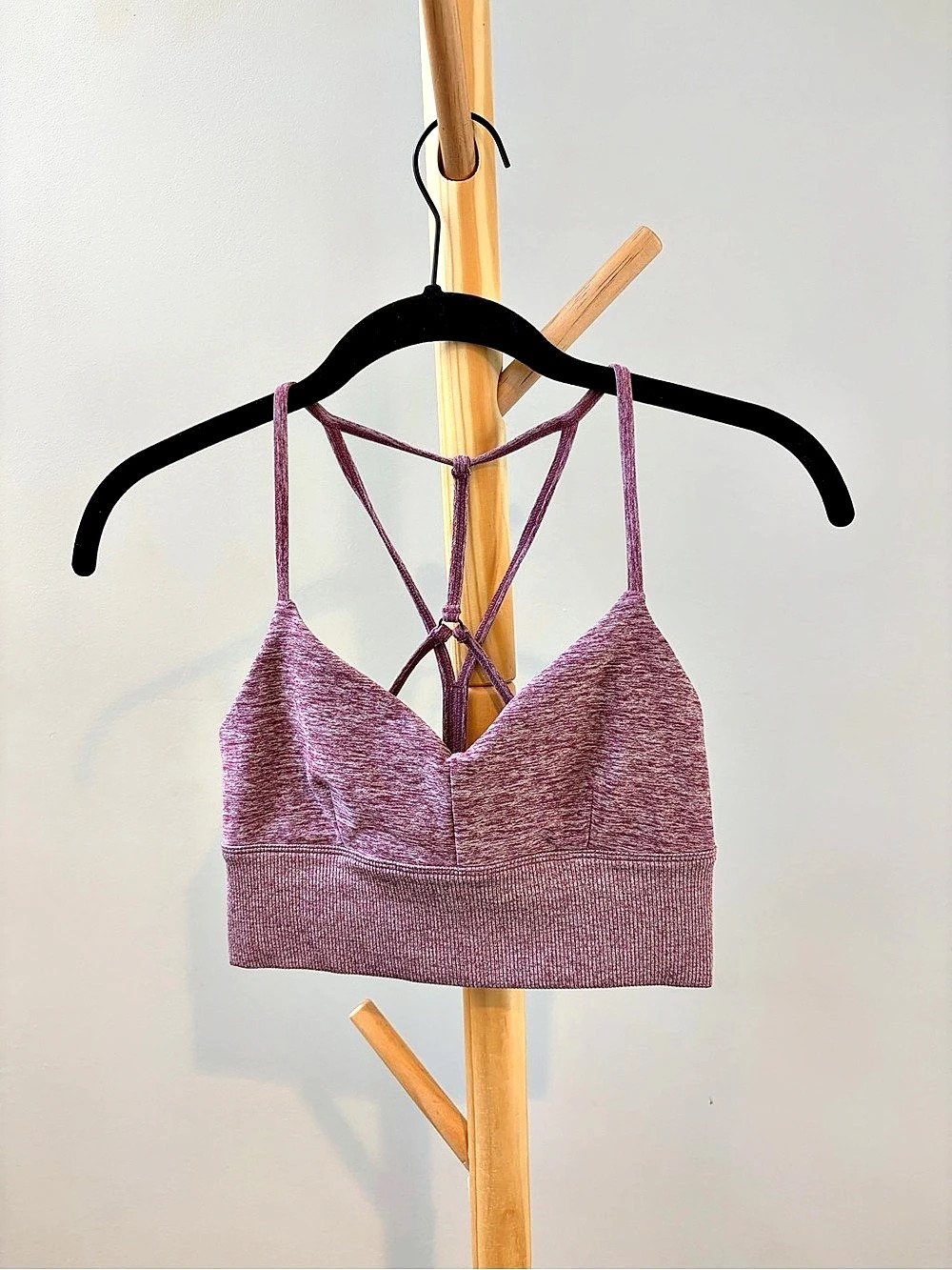 Alo AloSoft Lush Bra in Purple Like New